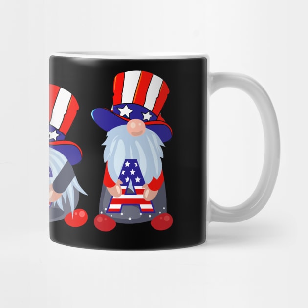 Funny 4th of july gnome by LIFUA